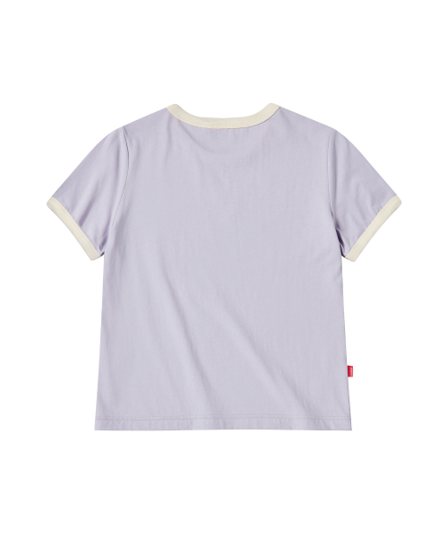 COMONINOZ（コモニノズ）の「[NINOZ x SOOBOOKZ] W サマーホリデーTシャツ [ライトバイオレット]（Tシャツ/カットソー・レディース・パープル・FREE）」の3枚目の写真