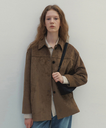 Modern Suede Half Jacket (Brown)
