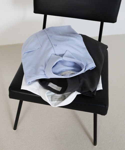 select MOCA(セレクトモカ)の「スリーブアレンジオーバーサイズシャツ(シャツ/ブラウス・レディース・スミクロ/オフホワイト/サックスブルー・FREE)」の17枚目の写真