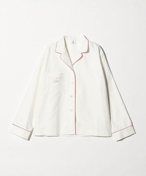 6（ロク）の「＜6(ROKU)＞コットン パイピング シャツ（シャツ/ブラウス・レディース・ホワイト/コバルトブルー・FREE）」の5枚目の写真