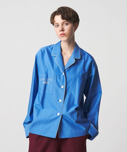 6(ROKU)＞コットン パイピング シャツ（シャツ/ブラウス）｜6（ロク