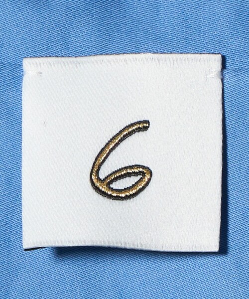 6（ロク）の「＜6(ROKU)＞コットン パイピング シャツ（シャツ/ブラウス・レディース・ホワイト/コバルトブルー・FREE）」の18枚目の写真