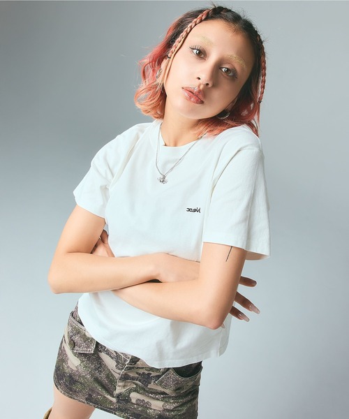 X-girl（エックスガール）の「FLAP POCKET MINI SKIRT（スカート・レディース・ブラック/カモフラージュ・S/M）」の6枚目の写真