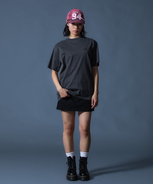 X-girl（エックスガール）の「FLAP POCKET MINI SKIRT（スカート・レディース・ブラック/カモフラージュ・S/M）」の3枚目の写真