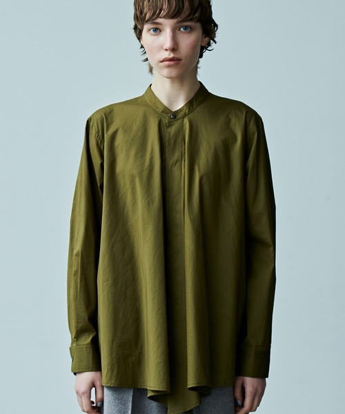 kha:ki（カーキ）の「「KHA:KI / カーキ」DRAPE TIE BLOUSE（シャツ/ブラウス・レディース・カーキ/ブラック・2/1）」の3枚目の写真