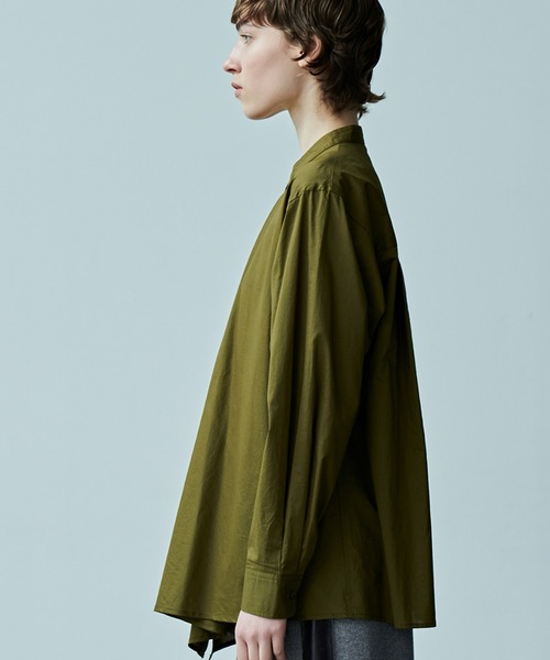 kha:ki（カーキ）の「「KHA:KI / カーキ」DRAPE TIE BLOUSE（シャツ/ブラウス・レディース・カーキ/ブラック・2/1）」の4枚目の写真