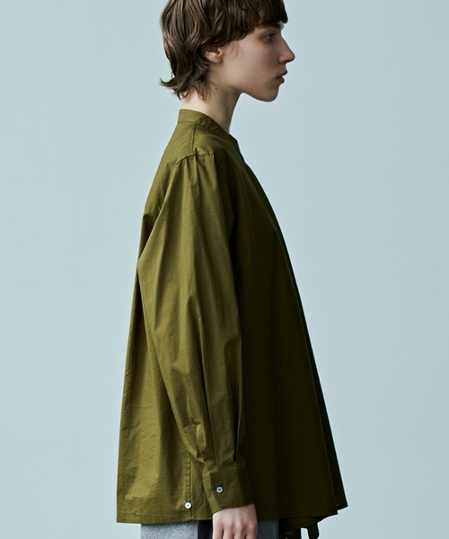 kha:ki（カーキ）の「「KHA:KI / カーキ」DRAPE TIE BLOUSE（シャツ/ブラウス・レディース・カーキ/ブラック・2/1）」の6枚目の写真