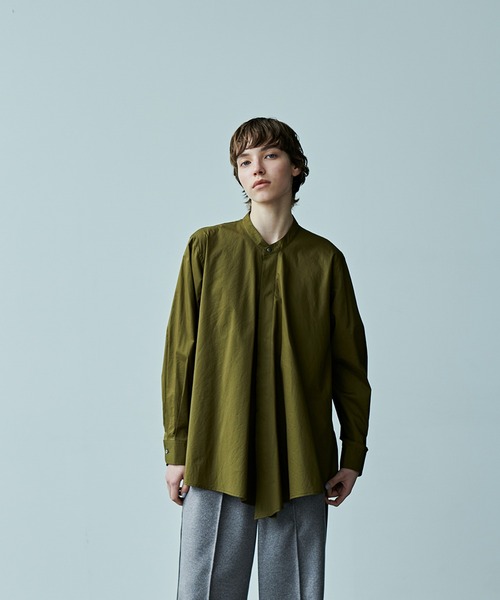 kha:ki（カーキ）の「「KHA:KI / カーキ」DRAPE TIE BLOUSE（シャツ/ブラウス・レディース・カーキ/ブラック・2/1）」の7枚目の写真