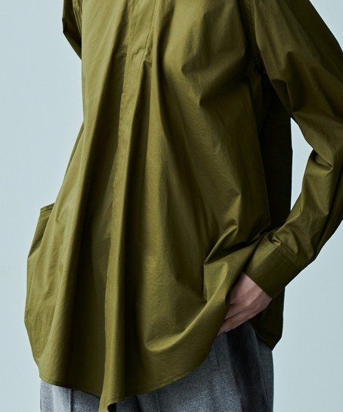 kha:ki（カーキ）の「「KHA:KI / カーキ」DRAPE TIE BLOUSE（シャツ/ブラウス・レディース・カーキ/ブラック・2/1）」の8枚目の写真