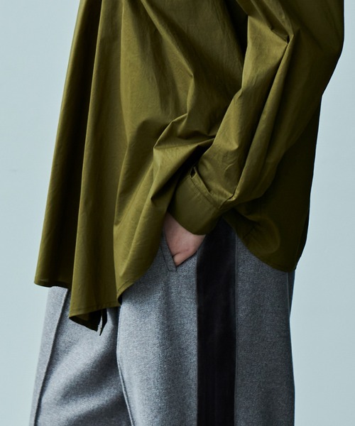 kha:ki（カーキ）の「「KHA:KI / カーキ」DRAPE TIE BLOUSE（シャツ/ブラウス・レディース・カーキ/ブラック・2/1）」の9枚目の写真