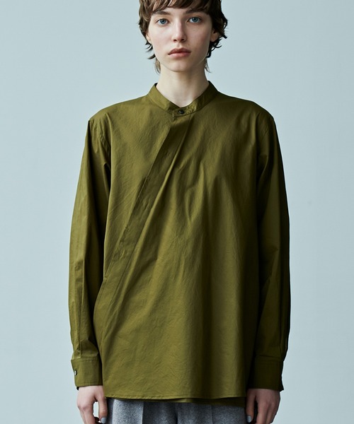 kha:ki（カーキ）の「「KHA:KI / カーキ」DRAPE TIE BLOUSE（シャツ/ブラウス・レディース・カーキ/ブラック・2/1）」の10枚目の写真