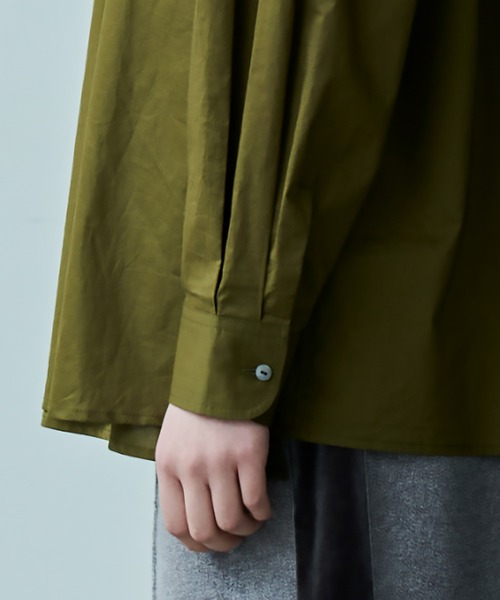 kha:ki（カーキ）の「「KHA:KI / カーキ」DRAPE TIE BLOUSE（シャツ/ブラウス・レディース・カーキ/ブラック・2/1）」の11枚目の写真