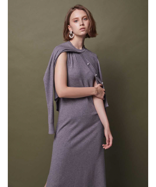 AYIHOLIC CASHMERE(アイホリックカシミア)の「ツインカーディガンニットドレス(ワンピース・レディース・その他・MEDIUM/SMALL)」の1枚目の写真