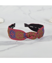MAIA（マイア）の「Patterned Jacquard Hairband - Wine（ヘアバンド）」