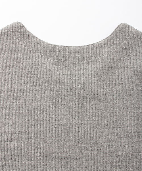 B:MING by BEAMS（ビーミングバイビームス）の「ビーミング by ビームス / テレコ後ろVネックプルオーバー 16SS（Tシャツ/カットソー・レディース・グレー/ネイビー・ONE SIZE）」の8枚目の写真