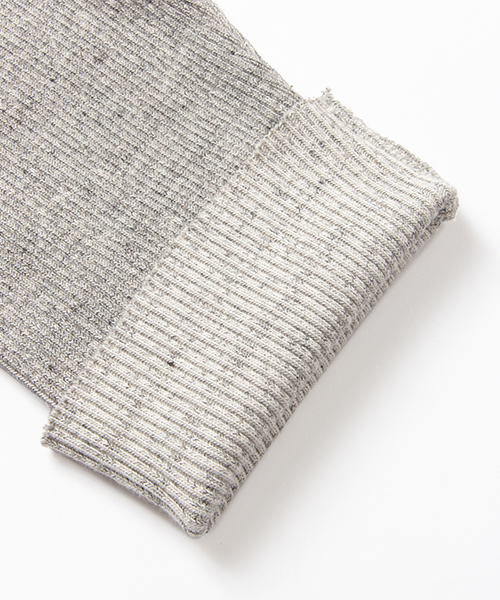 B:MING by BEAMS（ビーミングバイビームス）の「ビーミング by ビームス / テレコ後ろVネックプルオーバー 16SS（Tシャツ/カットソー・レディース・グレー/ネイビー・ONE SIZE）」の9枚目の写真