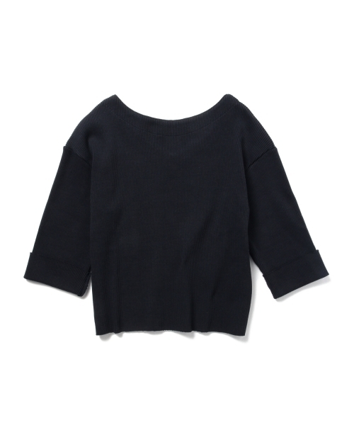 B:MING by BEAMS（ビーミングバイビームス）の「ビーミング by ビームス / テレコ後ろVネックプルオーバー 16SS（Tシャツ/カットソー・レディース・グレー/ネイビー・ONE SIZE）」の22枚目の写真