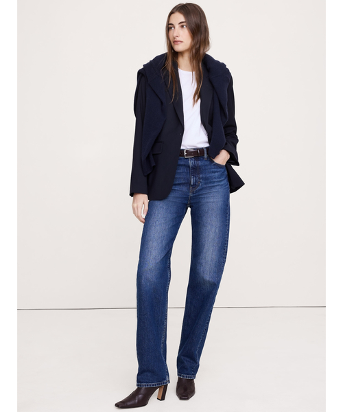 Banana Republic（バナナリパブリック）の「スリム イタリアン ウール ブレザー（テーラードジャケット・レディース・ブラック/ネイビー・2/0/8/6/4）」の5枚目の写真