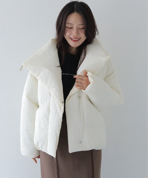 HER CLOSET】2WAY中綿ボリュームジャケット 2WAY PADDED VOLUME JACKET