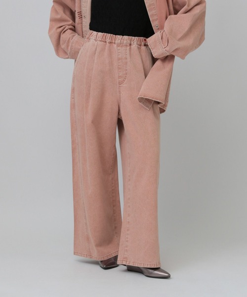 LEPSIM（レプシィム）の「イージーデニムパンツ　630150（デニムパンツ・レディース・ライトブルー/グレー系その他/ブルー/ピンク・FREE）」の4枚目の写真