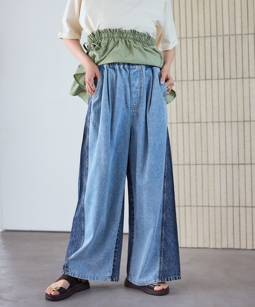 LEPSIM（レプシィム）の「イージーデニムパンツ　630150【KKfashion紹介アイテム】（デニムパンツ・レディース・ライトブルー/グレー系その他/ブルー/ピンク/ブルー系その他/グレー/ブルー系その他2・FREE）」の6枚目の写真