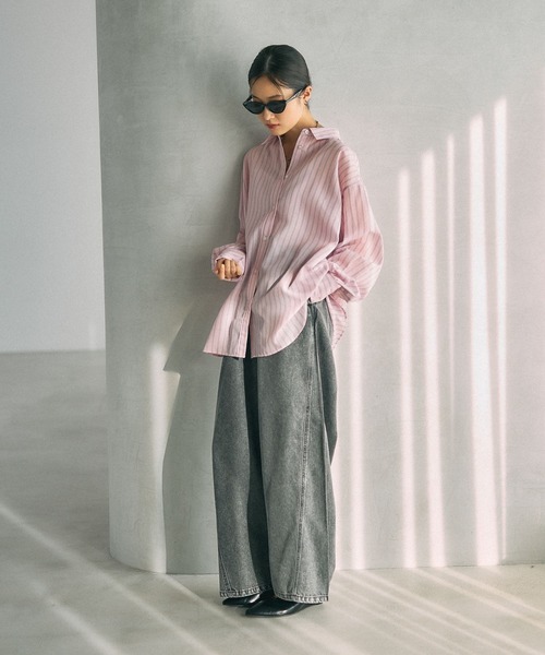 LEPSIM（レプシィム）の「イージーデニムパンツ　630150（デニムパンツ・レディース・ライトブルー/グレー系その他/ブルー/ピンク・FREE）」の17枚目の写真