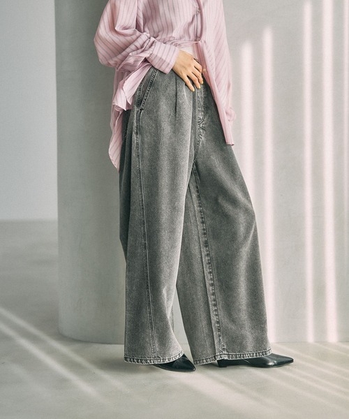 LEPSIM（レプシィム）の「イージーデニムパンツ　630150（デニムパンツ・レディース・ライトブルー/グレー系その他/ブルー/ピンク・FREE）」の20枚目の写真