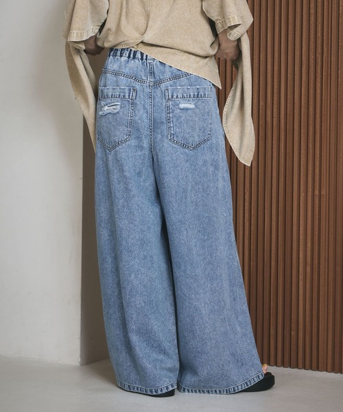 LEPSIM（レプシィム）の「イージーデニムパンツ　630150（デニムパンツ・レディース・ライトブルー/グレー系その他/ブルー/ピンク/ブルー系その他・FREE）」の16枚目の写真