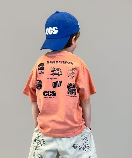 GROOVY COLORS（グルービーカラーズ）の「Over-dyed Short Sleeve Tee（Tシャツ/カットソー・キッズ・オレンジ・135/145）」の5枚目の写真