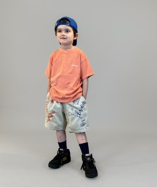 GROOVY COLORS（グルービーカラーズ）の「Over-dyed Short Sleeve Tee（Tシャツ/カットソー・キッズ・オレンジ・135/145）」の6枚目の写真