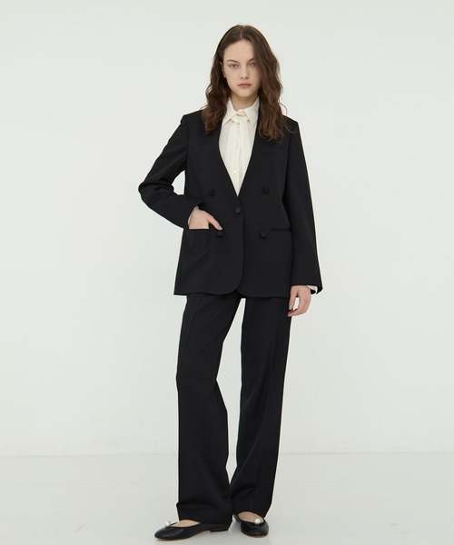 CINOH（チノ）の「BLACK FORMAL BOWTIE SHIRT（シャツ/ブラウス・レディース・アイボリー/ブラック・36）」の5枚目の写真