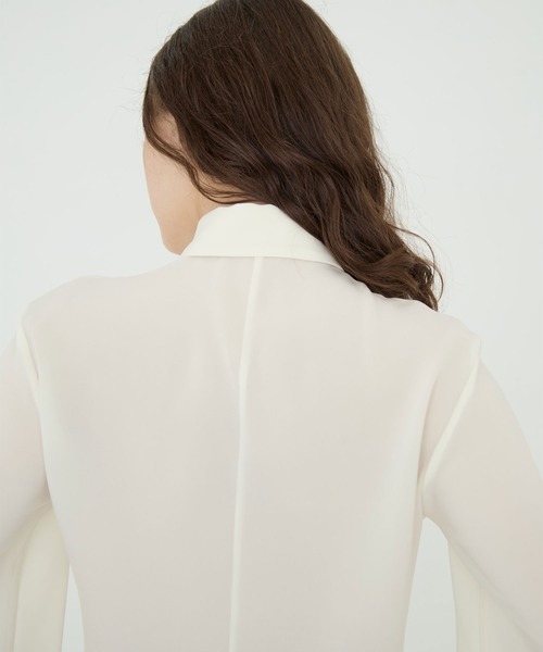 CINOH（チノ）の「BLACK FORMAL BOWTIE SHIRT（シャツ/ブラウス・レディース・アイボリー/ブラック・36）」の13枚目の写真