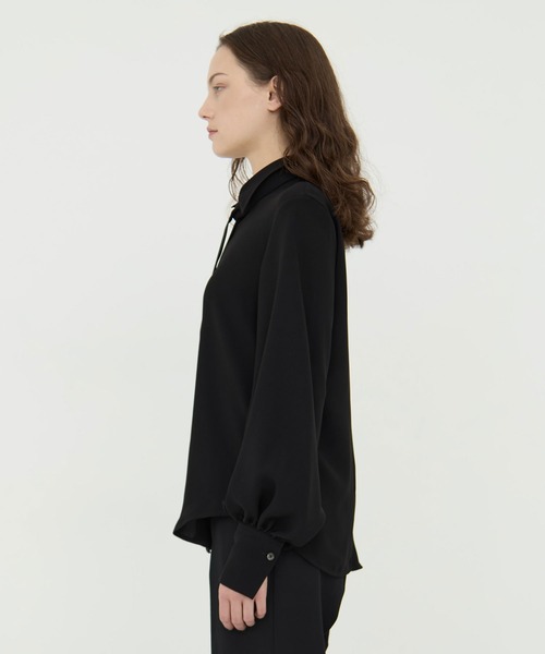 CINOH（チノ）の「BLACK FORMAL BOWTIE SHIRT（シャツ/ブラウス・レディース・アイボリー/ブラック・36）」の19枚目の写真