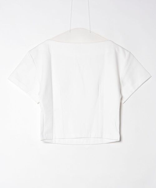 Sov.（ソブ）の「ベアコットンボートネックトップス（Tシャツ/カットソー・レディース・ブラック/オフホワイト・38/36）」の12枚目の写真