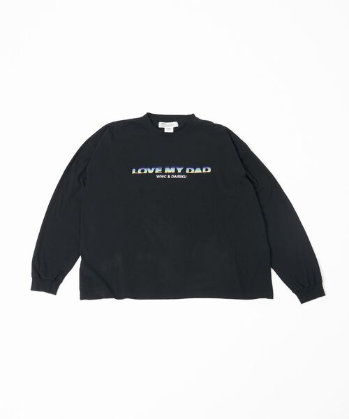 DAIRIKU(ダイリク)の「DAIRIKU / ダイリク×WILYWNKA "LOVE MY DAD" Embroidery(Tシャツ/カットソー・メンズ・ブラック・FREE)」の2枚目の写真