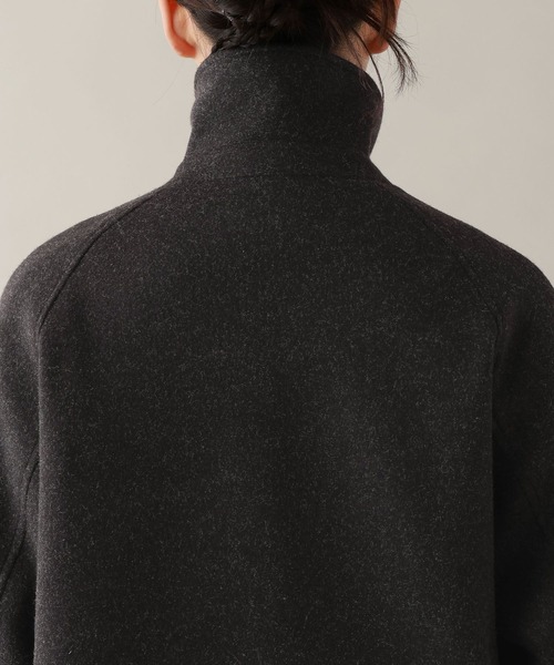 RAGEBLUE（レイジブルー）の「メルトンスタンドショートコート（ステンカラーコート・レディース・ブラック/ダークブラウン・FREE）」の22枚目の写真