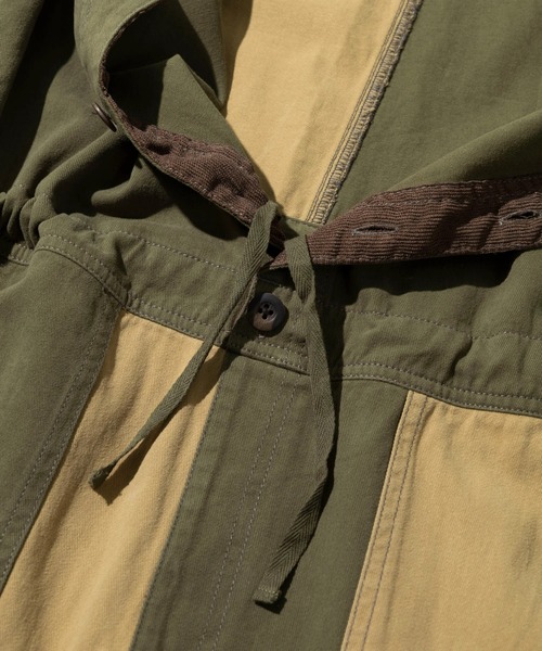 CUBE SUGAR（キューブシュガー）の「CUBE SUGAR/キューブシュガー　ピーチツイル x コーデュロイ サロペットパンツ（サロペット/オーバーオール・レディース・その他1/ブラック・FREE）」の6枚目の写真