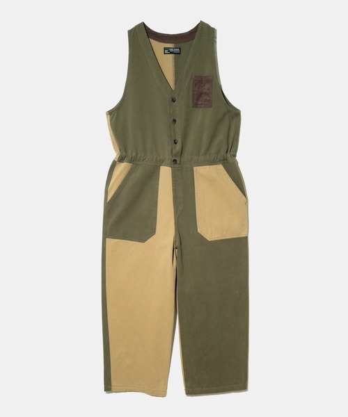 CUBE SUGAR（キューブシュガー）の「CUBE SUGAR/キューブシュガー　ピーチツイル x コーデュロイ サロペットパンツ（サロペット/オーバーオール・レディース・その他1/ブラック・FREE）」の11枚目の写真