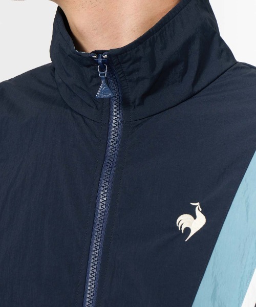 le coq sportif ウィンドブレーカー ネイビー/ライトパープル M ルコックスポルティフ le coq sportif 【はっ水】ナイロンウィンド