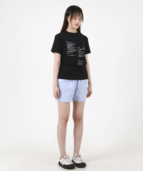 KATHARSIS(カタルシス)の「ラブイズトゥゲザー レタリングTシャツ ブラック ONE SIZE(Tシャツ/カットソー・レディース・その他・ONE SIZE)」の3枚目の写真
