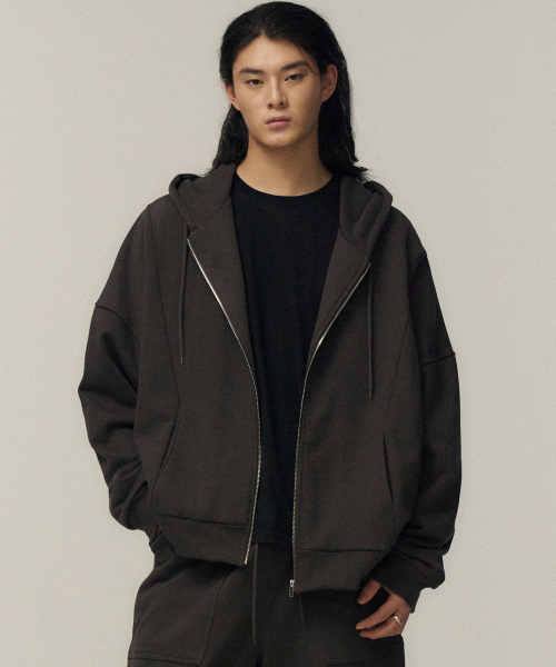 THE ANTI PLATFORM(ディアンチプラットフォーム)の「ビッグダディフードジャケット(グレー)(パーカー・メンズ・その他・M/L/XL)」の2枚目の写真