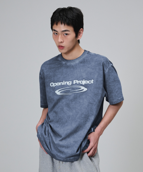Identity T Shirt - Dyed Blue