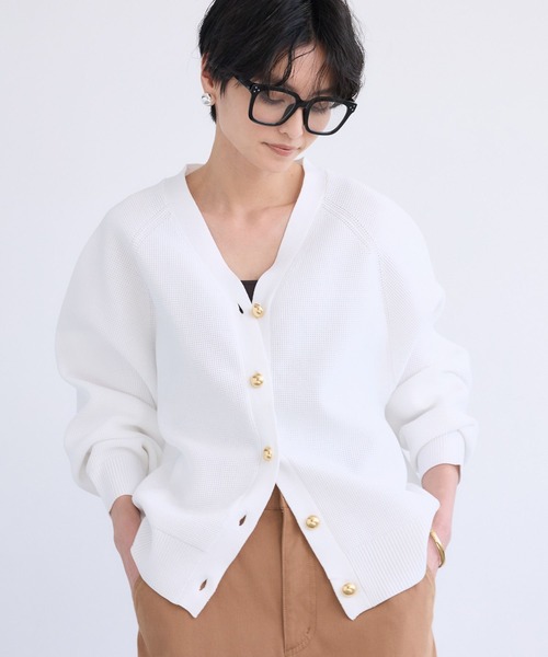 BARNYARDSTORM（バンヤードストーム）の「BARNYARDSTORM / 金ボタンドルマンカーディガン＜セットアップ対応＞【WEB限定】（カーディガン/ボレロ・レディース・ブルー系その他/ネイビー/ホワイト・FREE）」の2枚目の写真