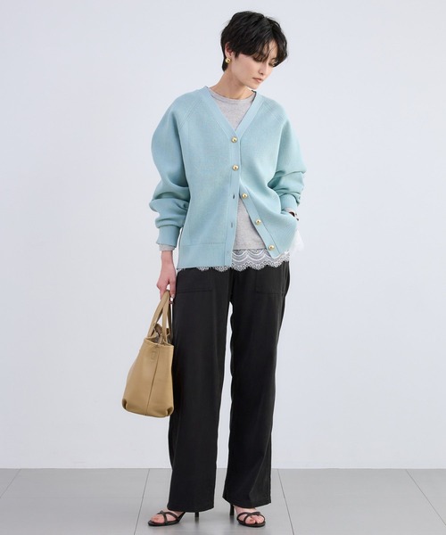 BARNYARDSTORM（バンヤードストーム）の「BARNYARDSTORM / 金ボタンドルマンカーディガン＜セットアップ対応＞【WEB限定】（カーディガン/ボレロ・レディース・ブルー系その他/ネイビー/ホワイト・FREE）」の6枚目の写真