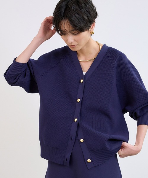 BARNYARDSTORM（バンヤードストーム）の「BARNYARDSTORM / 金ボタンドルマンカーディガン＜セットアップ対応＞【WEB限定】（カーディガン/ボレロ・レディース・ブルー系その他/ネイビー/ホワイト・FREE）」の10枚目の写真