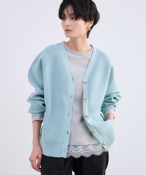 BARNYARDSTORM（バンヤードストーム）の「BARNYARDSTORM / 金ボタンドルマンカーディガン＜セットアップ対応＞【WEB限定】（カーディガン/ボレロ・レディース・ブルー系その他/ネイビー/ホワイト・FREE）」の13枚目の写真