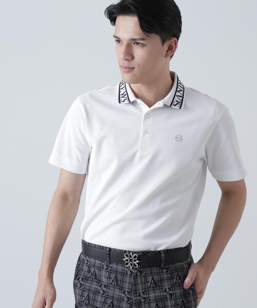 St ANDREWS TEXBRIDシャドーボーダーカノコ半袖ポロシャツ セール】TEXBRIDシャドーボーダーカノコ半袖ポロシャツ (MENS