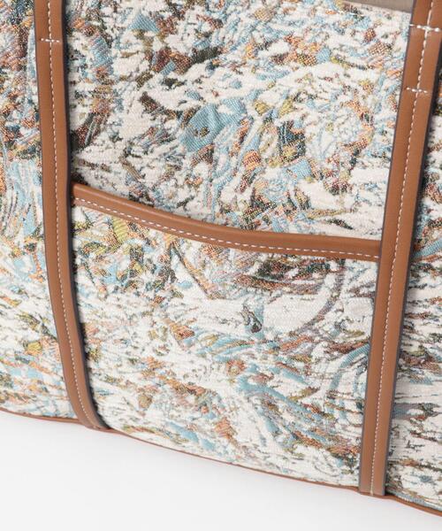 RODE SKO(ロデスコ)の「ファブリックスクエアトートバッグ(トートバッグ・レディース・アイボリー/グレー・ONE)」の7枚目の写真