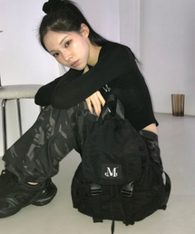 ベイ2バックルストリングナイロンバックパック(成人男女共用)