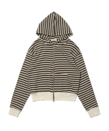 ROIDESROIS（ロワデロワ）の「ラブイット ダンガラ フードジップアップ (ブラウン)（パーカー）」